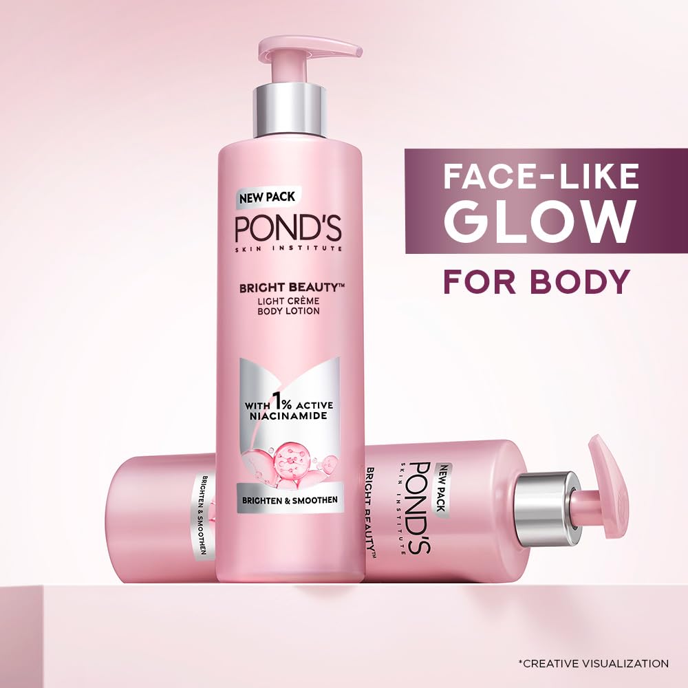 POND's Triple Vitamin Moisturising Body Lotion, 275Ml, For Dry Skin, Smooth And Soft Skin