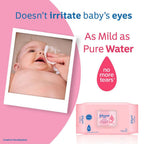 Johnson's Baby Wet Wipes | 72 Wipes | Alcohol & Soap Free | Prevents Rashes & Redness | with 3X Moisturising Lotion | As Mild as Pure Water
