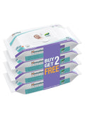 Himalaya Gentle Baby Wipes with Lid (72 x4 packs -288 Wipe) |100% Biodegradable Plant-based fabric | Indian Lotus & Aloe Vera | Skin Friendly PH| Extra Soft