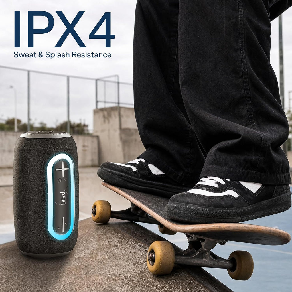 boAt Stone 350 Plus, 12W Signature Sound, Up to 8Hrs of Playtime, Type-C Charging, TWS Mode, Built-in Mic, Voice Assistant & BT v6.0, Portable Bluetooth...