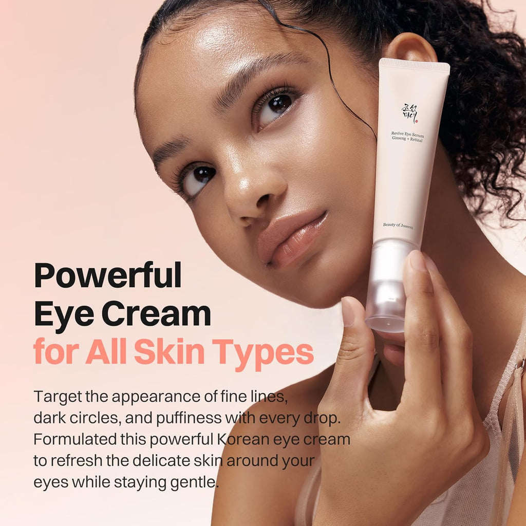 Beauty of Joseon Revive Eye Serum with Ginseng & Retinal (30m) | Anti-Aging, Wrinkle Care, Korean Eye Cream for Dark Circles & Fine Lines