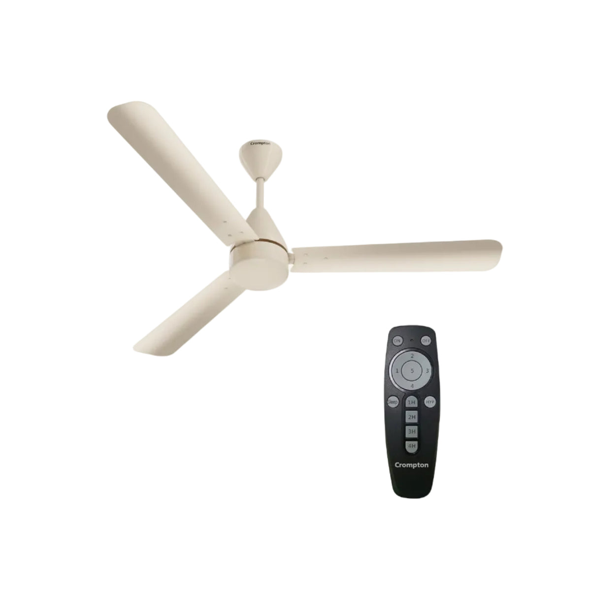 Crompton Energion Hyperjet 1200mm BLDC Ceiling Fan | Point Anywhere Remote Control | BEE 5 Star Rated Energy Efficient |