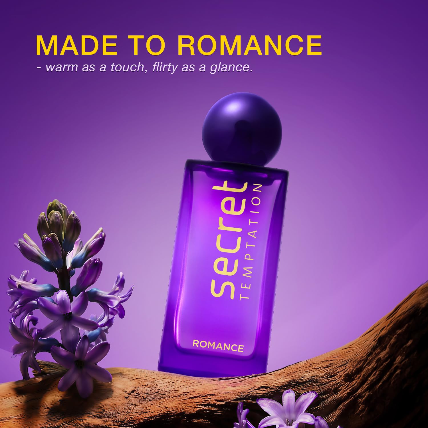 Secret Temptation Romance Eau De Parfum for Women, Long Lasting Chypre Green Everyday Wear Fragrance, 50ml