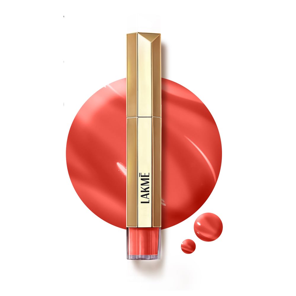LAKMÉ LAKM Lakme 9to5 Overtime Shine Tinted Lip Oil - Brick Rouge 5.3ml | 3Ml