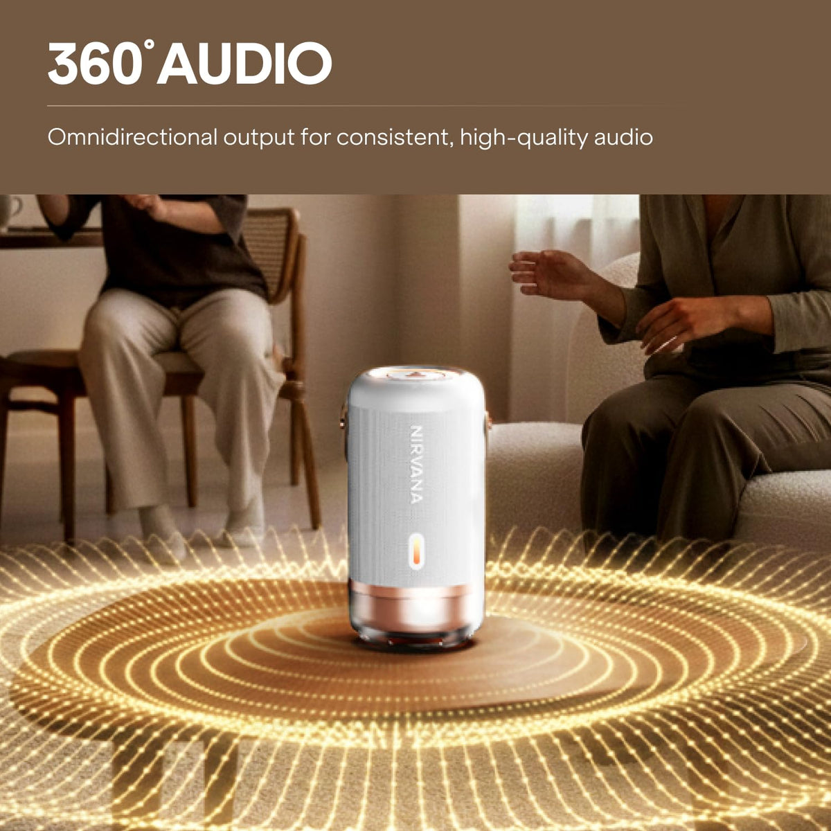 boAt 2026 Launch Nirvana Luxe,360- Surround, Spatial Audio, 100W, 15hrs Battery, Broadcast, App Support, NFC Pairing (Android), Bluetooth Speaker, Wireless...