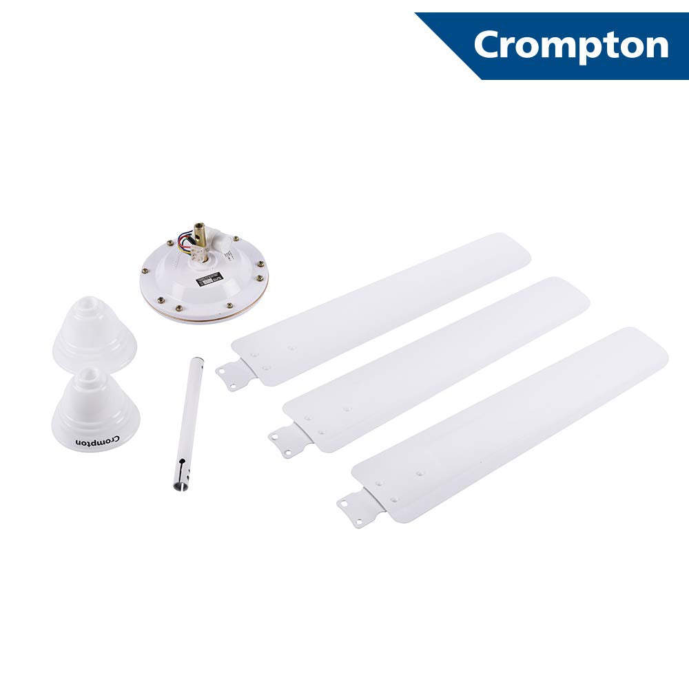 Crompton Hill Briz 1200 mm (48 inch) High Speed Ceiling Fan (Opal White)