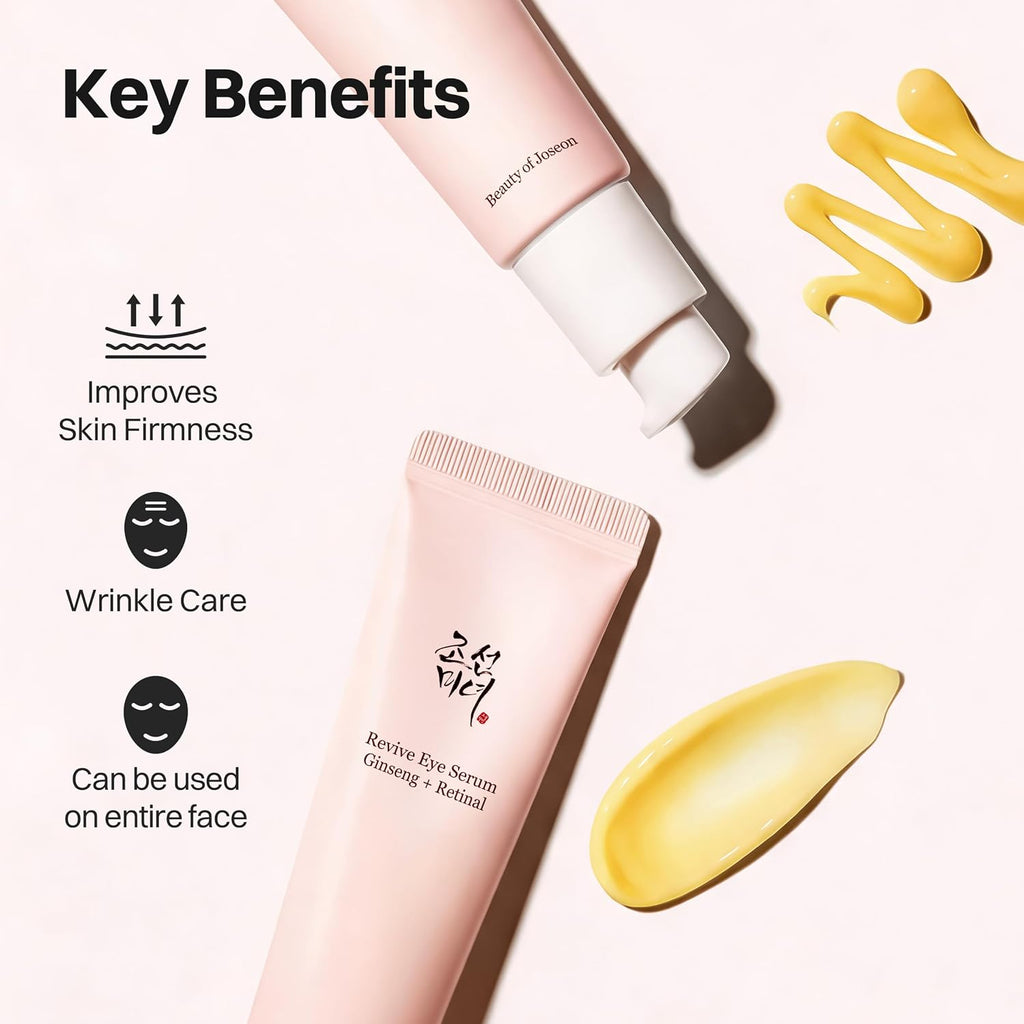 Beauty of Joseon Revive Eye Serum with Ginseng & Retinal (30m) | Anti-Aging, Wrinkle Care, Korean Eye Cream for Dark Circles & Fine Lines