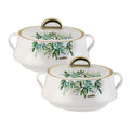 CELLO Midas Set of 2 Pieces Casserole Hot Pot Box For Daily Use & Kitchen 1000ml Each, White |