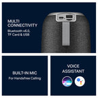 boAt Stone 350 Plus, 12W Signature Sound, Up to 8Hrs of Playtime, Type-C Charging, TWS Mode, Built-in Mic, Voice Assistant & BT v6.0, Portable Bluetooth...