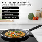 Prestige Omega Deluxe Granite Dosa Tawa, 280 mm, Black, Nonstick Aluminium