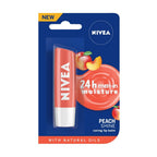 NIVEA Lip Balm, Soft Rose, 4.8g And NIVEA Lip Balm, Fruity Peach Shine, 4.8g