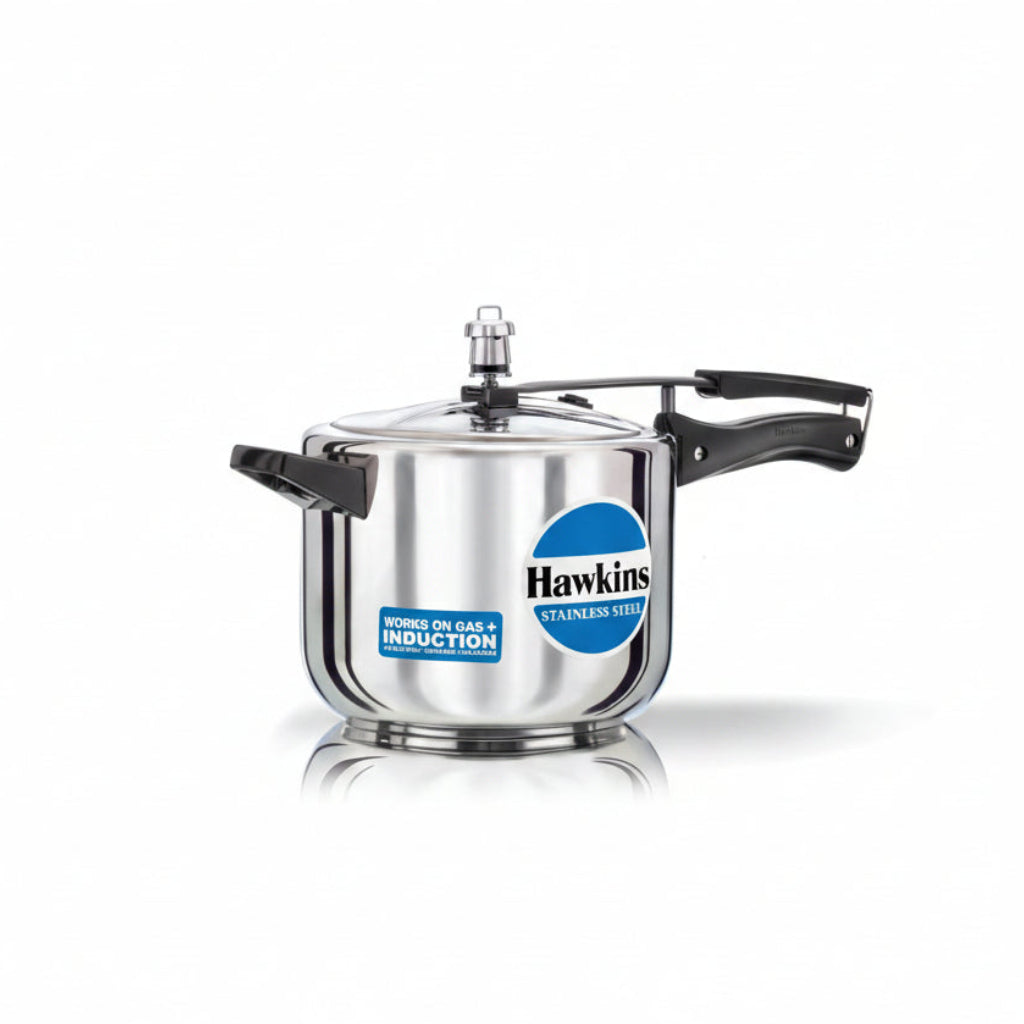 Hawkins 5 Litre Pressure Cooker, Stainless Steel Inner Lid Cooker, Induction Cooker, Silver (HSS50)