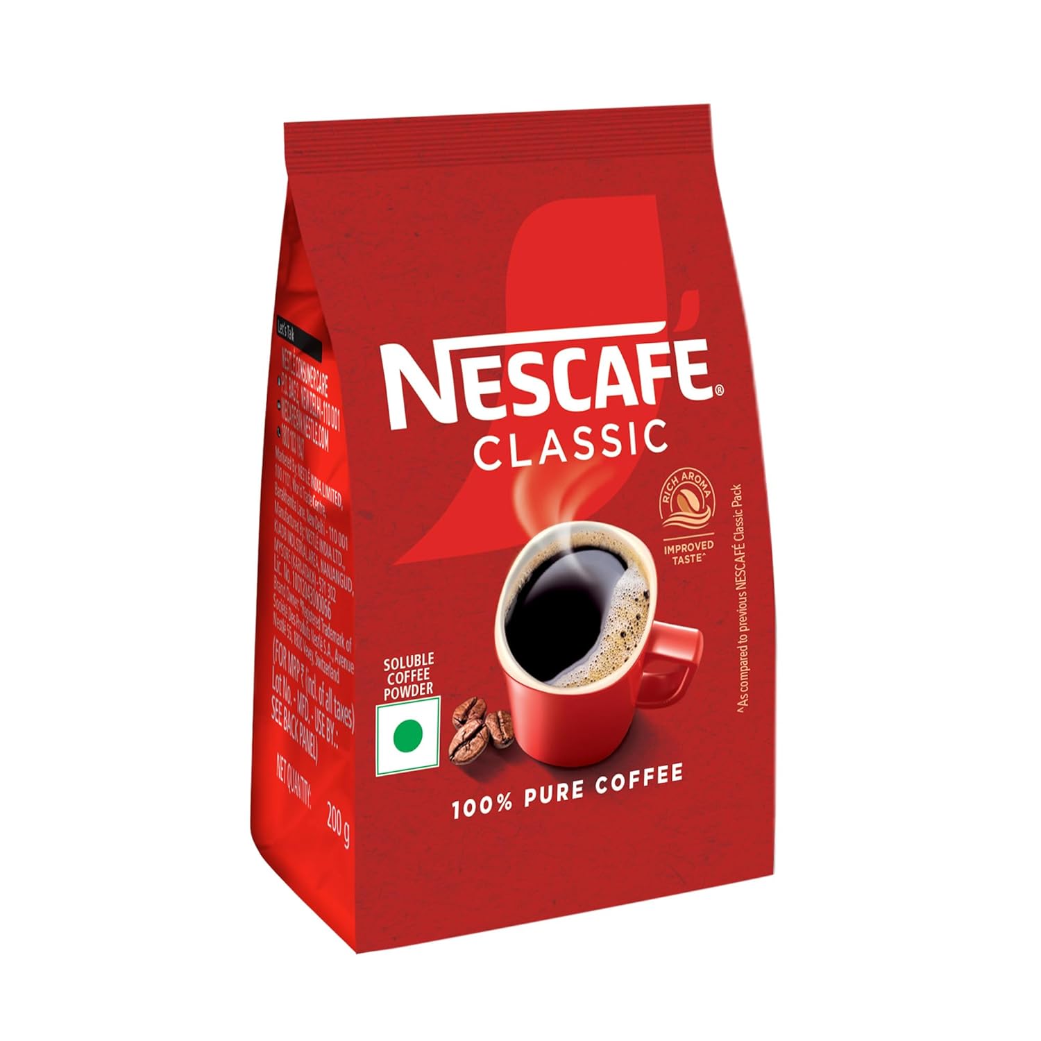 Nescafé Classic Instant Ground Coffee, 200g Stabilo Pouch
