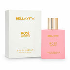 Bella Vita Luxury Rose Woman Eau De Parfum Perfume for Women with Black Currant, Vanilla, Jasmine|Floral & Sweet EDP Long Lasting Fragrance Scent 100 ML