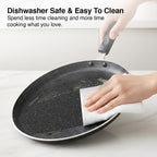 Prestige Omega Deluxe Granite Dosa Tawa, 280 mm, Black, Nonstick Aluminium