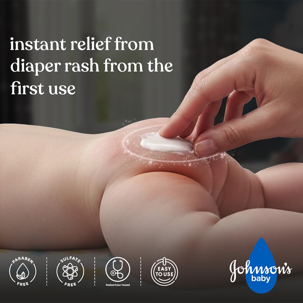 Johnson's Baby Diaper Rash Cream Combo 40g x 2 | With Aloe Vera & Natural Beeswax | For All Skin Types Including Sensitive Skin | Clinically Proven, Soothes & Prevents Diaper Rash | No Parabens & Sulphates | Paediatrician Tested