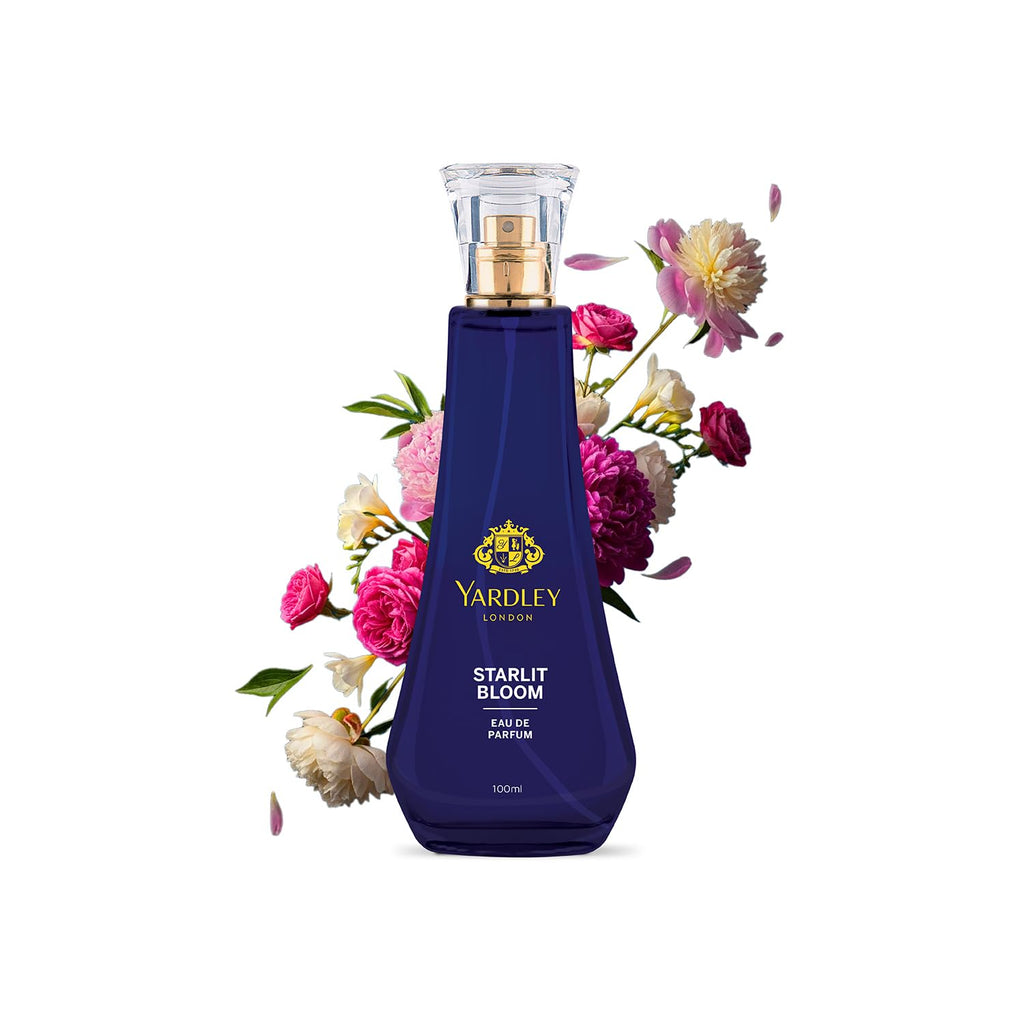 Yardley London Starlit Bloom Eau de Parfum for Women, 50ml – Natural Essential Oils, Floral EDP Perfume | Peony & Freesia Fragrance