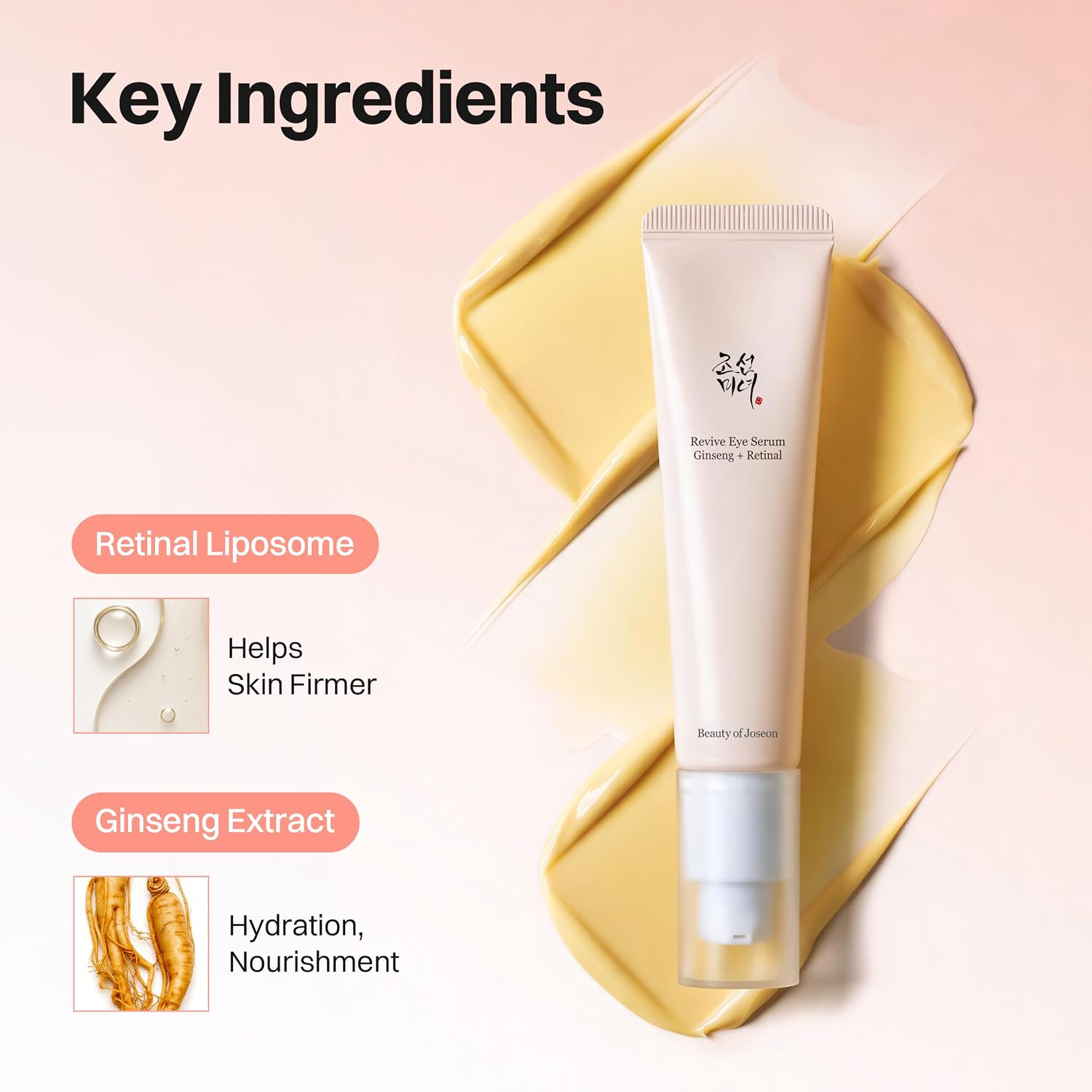 Beauty of Joseon Revive Eye Serum with Ginseng & Retinal (30m) | Anti-Aging, Wrinkle Care, Korean Eye Cream for Dark Circles & Fine Lines