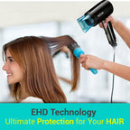 Nova NHP 8105 1200 Watts Hot & Cold Foldable Hair Dryer for Women (Black)