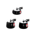 HAWKINS Contura Hard Anodised Aluminium Pressure Cooker, 2L + 3L + 4L Combo