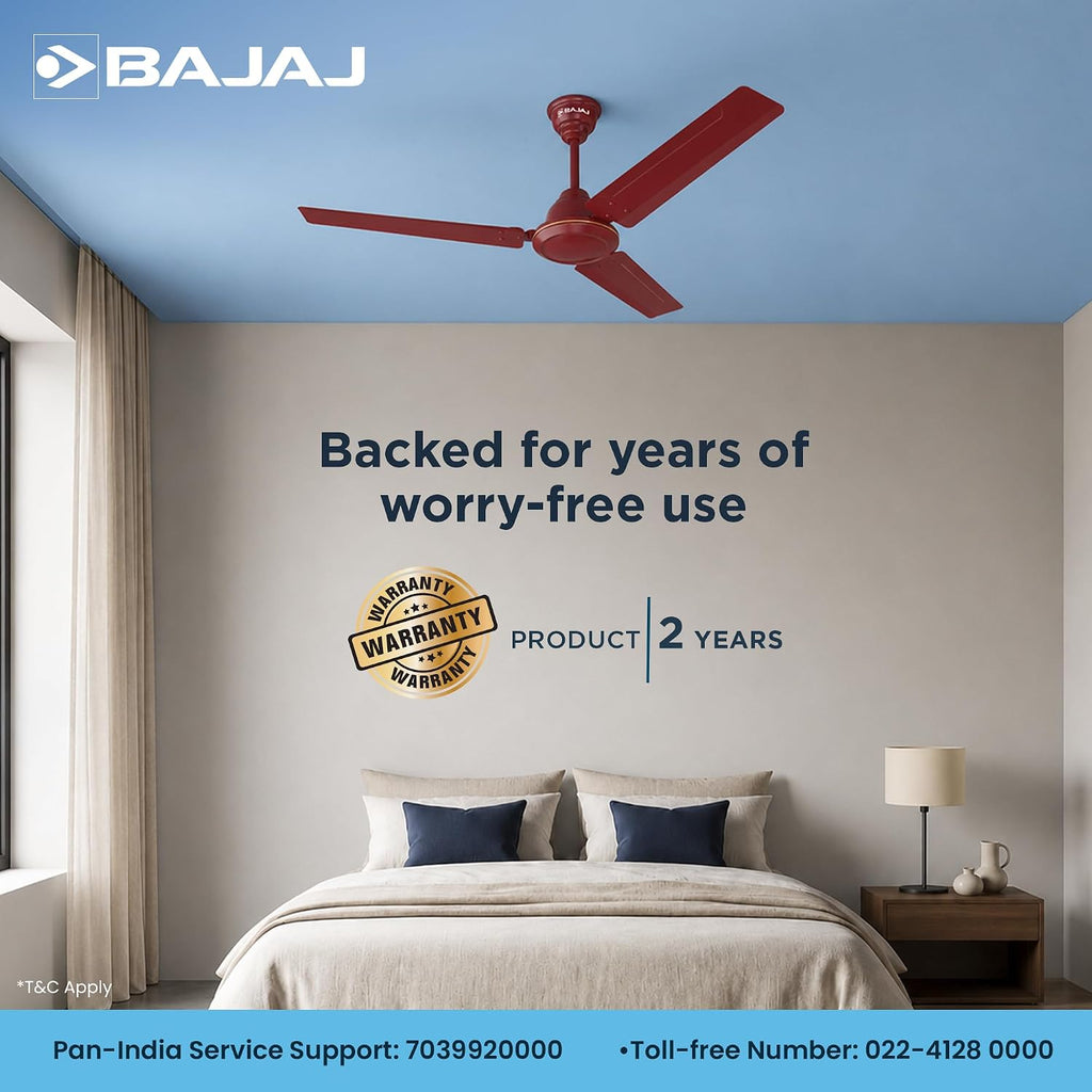 Bajaj Frore 1200 MM (48") 1 Star Rated Ceiling Fans For Home |