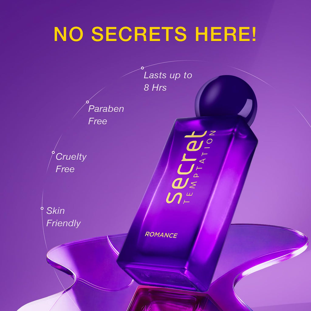 Secret Temptation Romance Eau De Parfum Spray For Women, Long Lasting Chypre Green Everyday Wear Fragrance Pack Of 2 (100Ml Each)