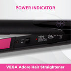 VEGA Adore Hair Straightener (VHSH-18), Colour May Vary & VEGA Trendy Hair Straightener(VHSH-16), Pink