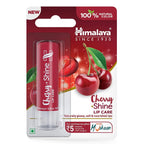 Himalaya Cherry Shine Lip Balm | 4.5gm| 100% Natural Colour | Naturally Glossy | Soft & Nourished Lips | Natural Vitamin E