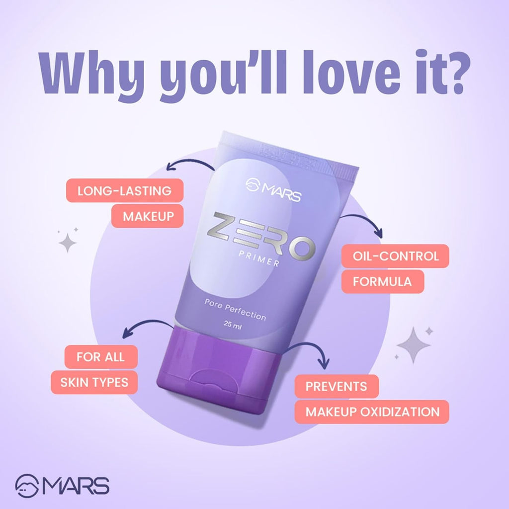 MARS Zero Face Primer | Silicone Based Gel,25ml