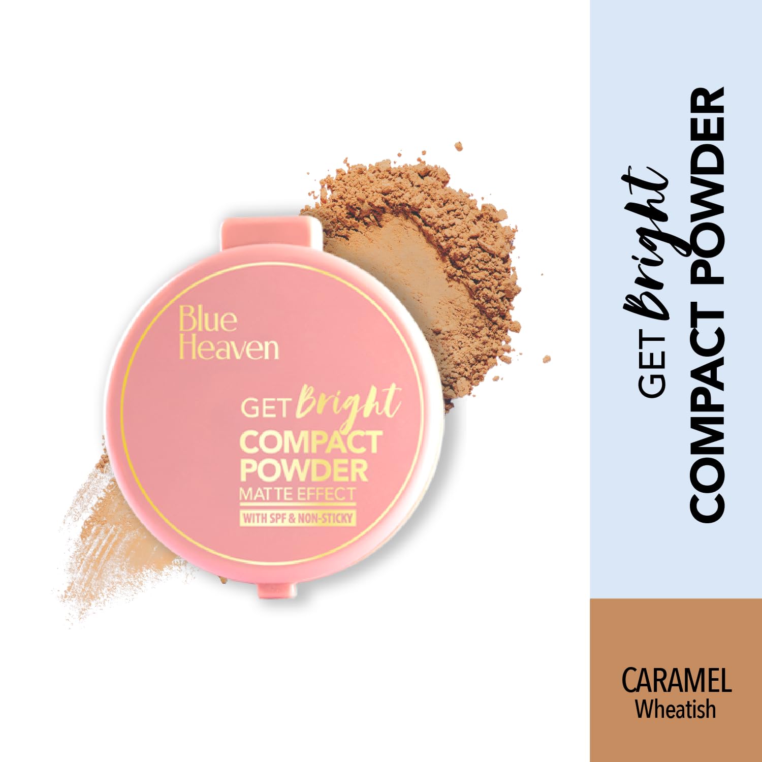Blue Heaven Get Bright Compact Powder For Women With Spf Sun Protection,16g