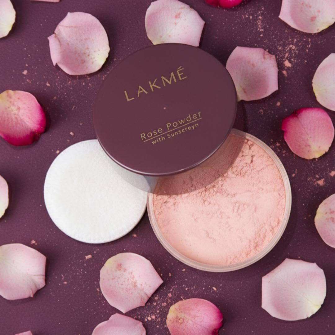 LAKMÉ Rose Powder, Soft Pink 01, 40G, Oily, Matte