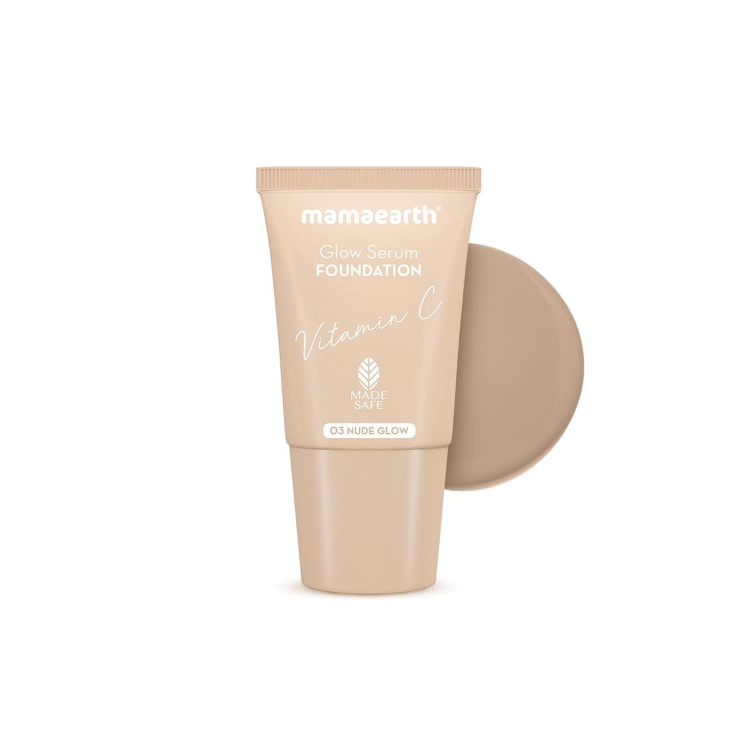 Mamaearth Glow Serum Foundation Mini Tube With Vitamin C & Turmeric For 12-Hour Long Stay- 18 Ml