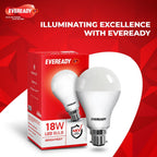 Eveready 18W LED Bulb | 1800 Lumen | 4KV Surge Protection | Long Life & Low Maintenance | BIS Certified | 1 Year Warranty | 100 Lumens Per Watt | Cool Day Light (6500K) | B22 | Pack of 6