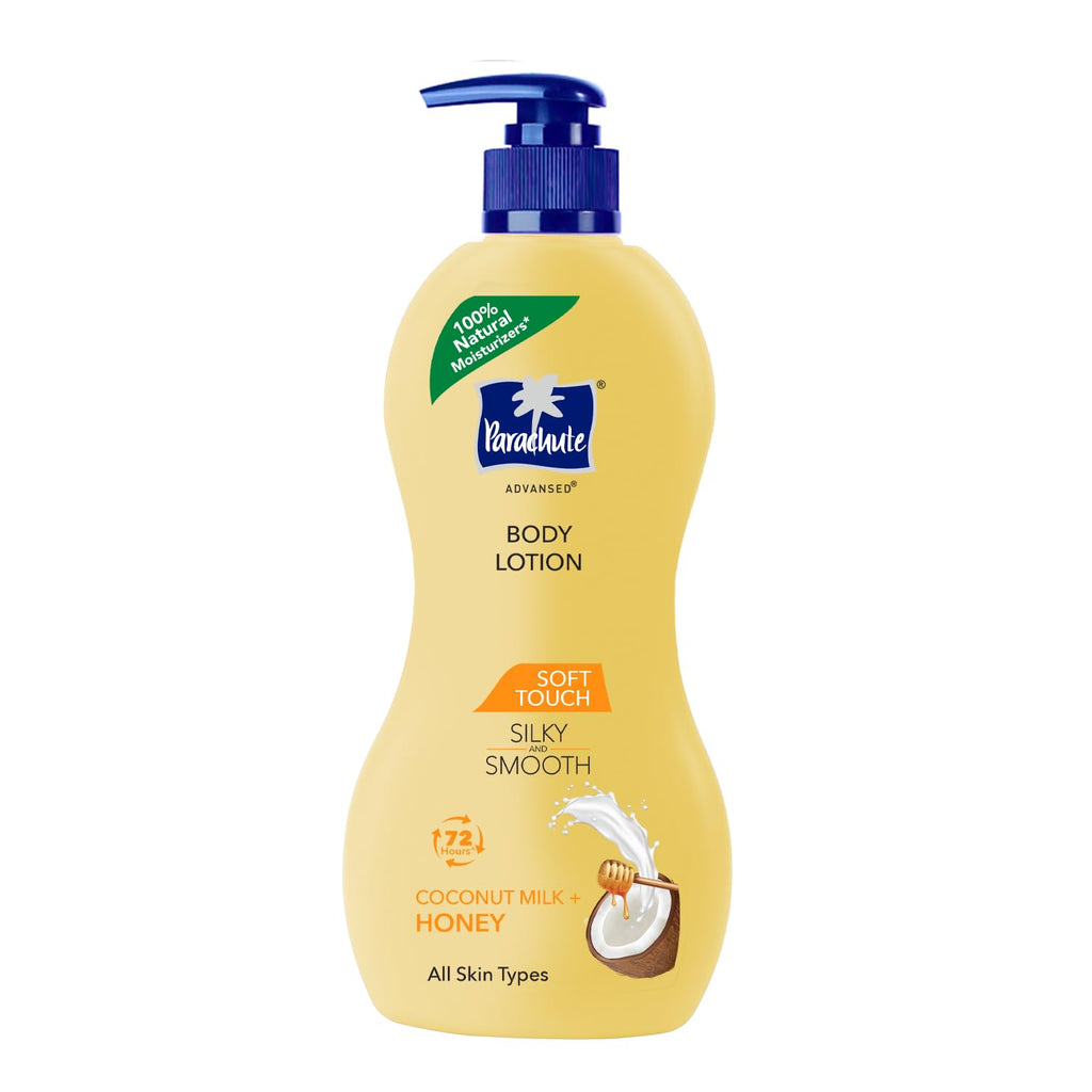 Parachute Advansed Soft Touch Body Lotion for Women & Men, All Skin types, 400ml |72h Moisturisation & Parachute Advansed Cocoa Repair Body Lotion, Intense Moisture, 400ml