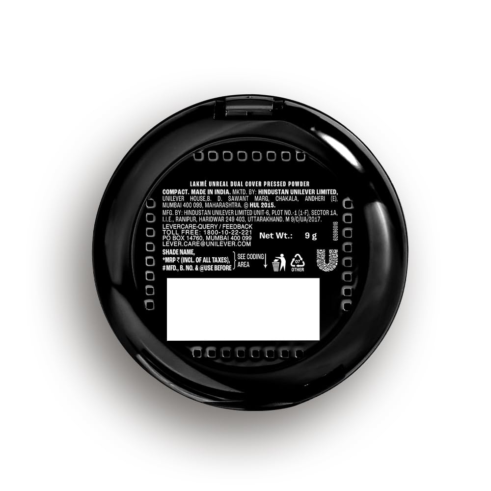 Lakme Unreal Dual Cover Pressed Powder 9gm