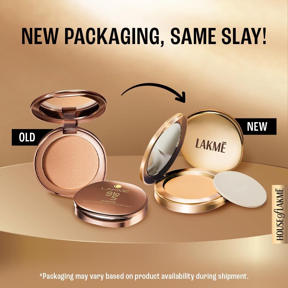 Lakme 9 to 5 Flawless Matte Complexion Compact Powder,8g