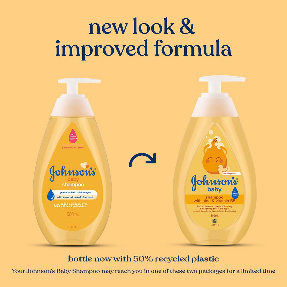 Johnson's Baby No More Tears Baby Shampoo Combo 500ml x 2