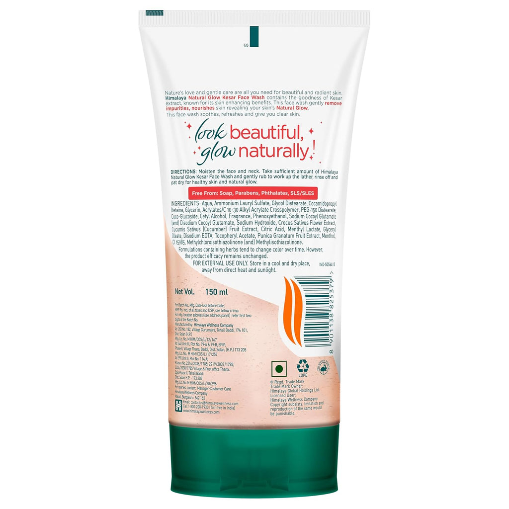 Himalaya Natural Glow Kesar Face Wash,150ml