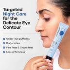 Cureskin Vitamin K + Retinol 0.1% Under Eye Cream | Reduces Dark Circles, Puffiness & Fine Lines | With Collagen Peptides | Night Cream for Women &...