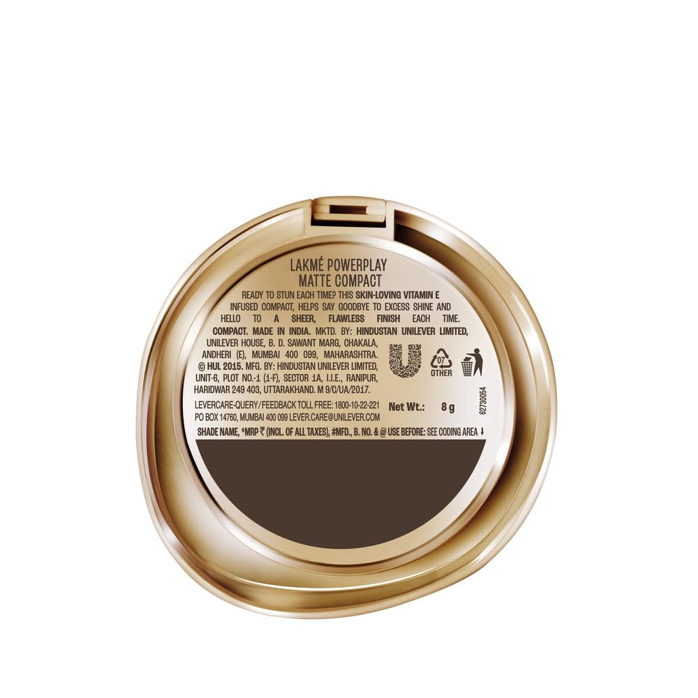 Lakme 9 to 5 Flawless Matte Complexion Compact Powder,8g