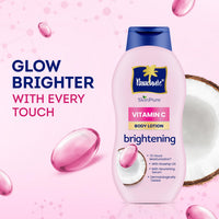 Parachute SkinPure Body Lotion with Vitamin C & Virgin Coconut Oil | Brightening Daily Moisturizer for Glowing Skin | Long-Lasting Hydration | Chemical-Free | Safe for All Skin Types | 400 ml