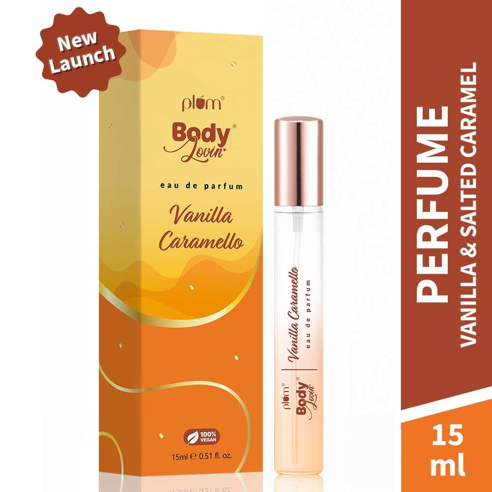 Plum BodyLovin' Vanilla Caramello Perfume | Long-Lasting Gourmand Fragrance | Luxury Perfume for Women | Vanilla, Caramel & Pistachio Notes | 15ml