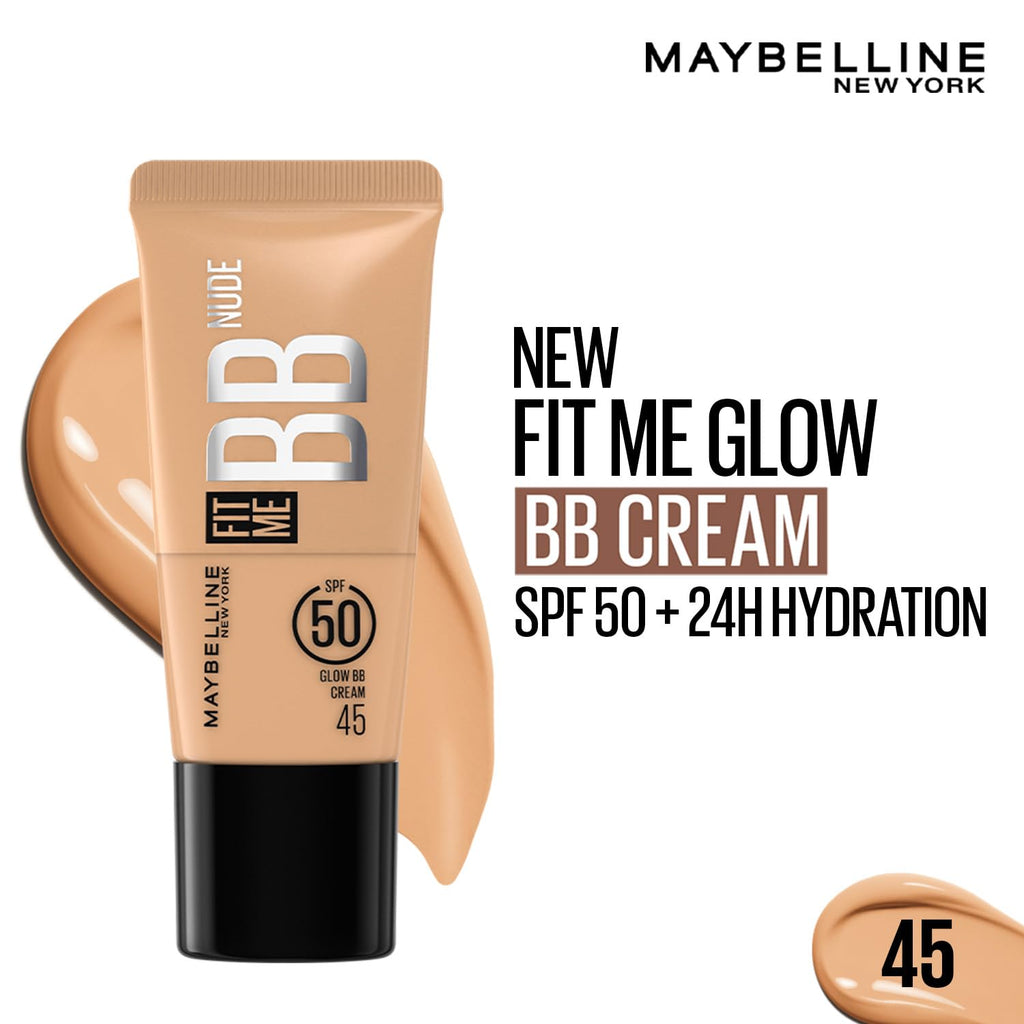 Maybelline New York Fit Me BB Nude Glow BB Cream, 45