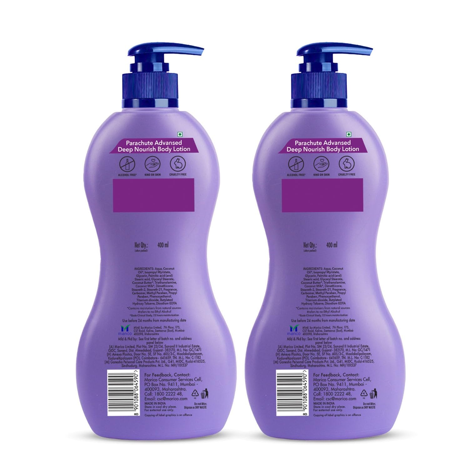 Parachute Advansed Deep Nourish Body Lotion for Women &amp; Men, Dry Skin, 400ml