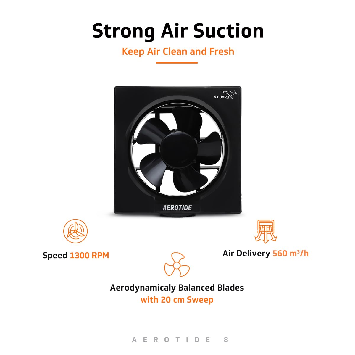 V-Guard Aerotide 8 (Black)