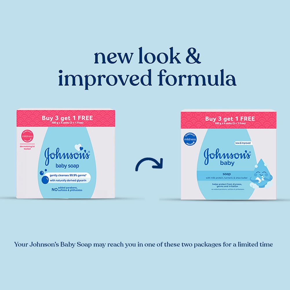 Johnson's Baby Soap 100g (Buy 3 Get 1 Free)