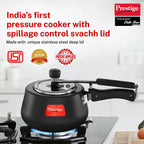 Prestige Svachh, 20260, 3 L, Nakshatra Cute Duo Hard Anodised, with Deep Lid for Spillage Control
