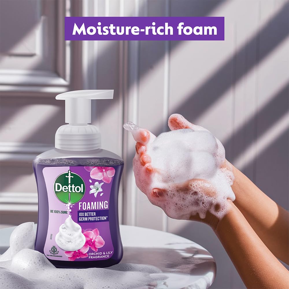 Dettol Orchid & Lily Foaming Handwash Refill 700ml (Pack of 2)