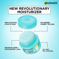 Garnier Fresh & Matte Salicylic Acid Sorbet Gel Face Moisturizer, 45g