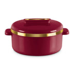 MILTON Curve 1500 Inner Stainless Steel Casserole, 1300 ml, Maroon | BPA Free |